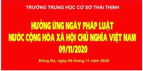 Hưởng ứng ngày pháp luật nước Cộng hoà xã hội chủ nghĩa Việt Nam